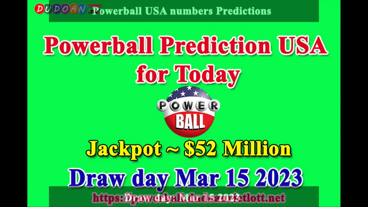 How to get Powerball USA numbers predictions on Wednesday 15-03-2023? Jackpot ~ $52 million -> https://t.co/ChsSdQ3OYV https://t.co/7pzu0Bc1oL
