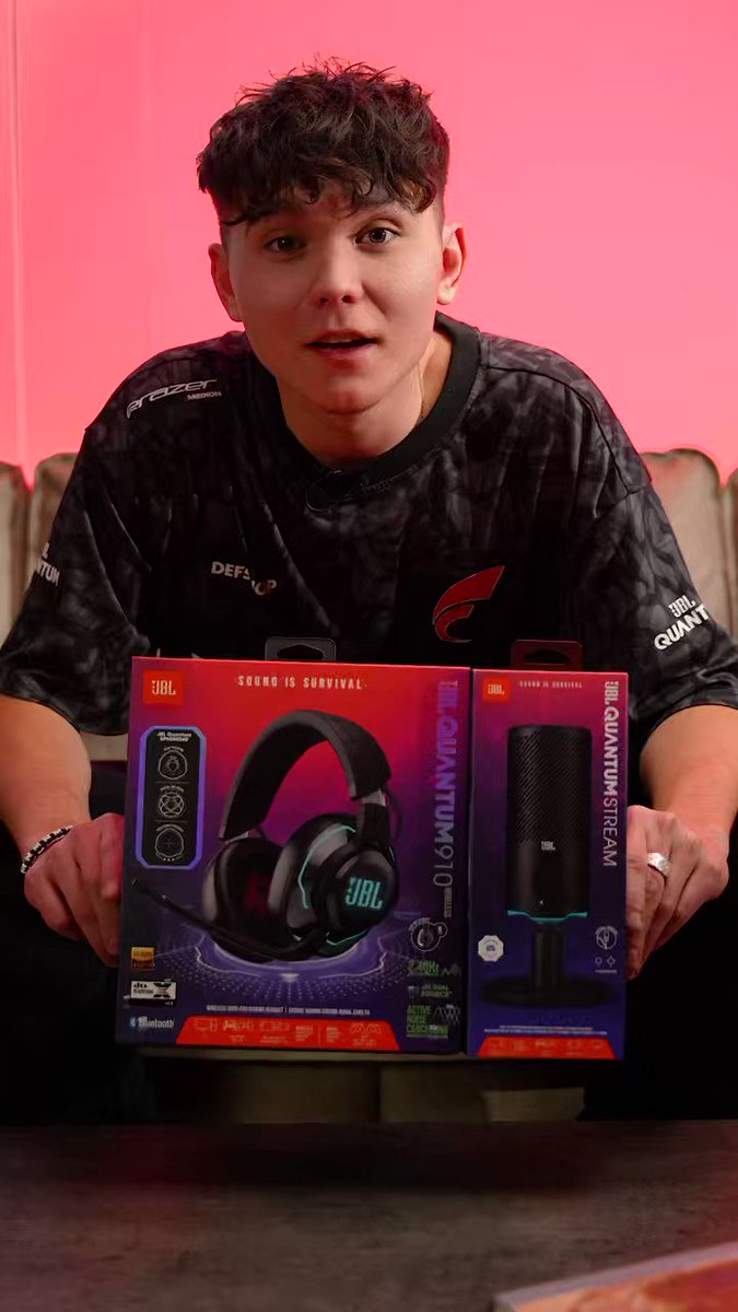 This is @Lame_BR from @fokusclanGG.  Lame uses the JBL Quantum 910 wireless and the JBL Quantum Stream.  Be like Lame.  Shop now 👉  