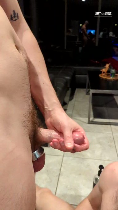 He loves the weight on his balls! Once I saw how hard it made him I had to drop to the floor til he exploded