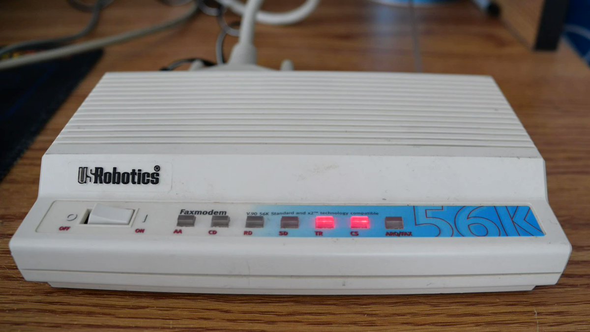 RetroTech Chris on Twitter "Testing out my "new" US Robotics 56K