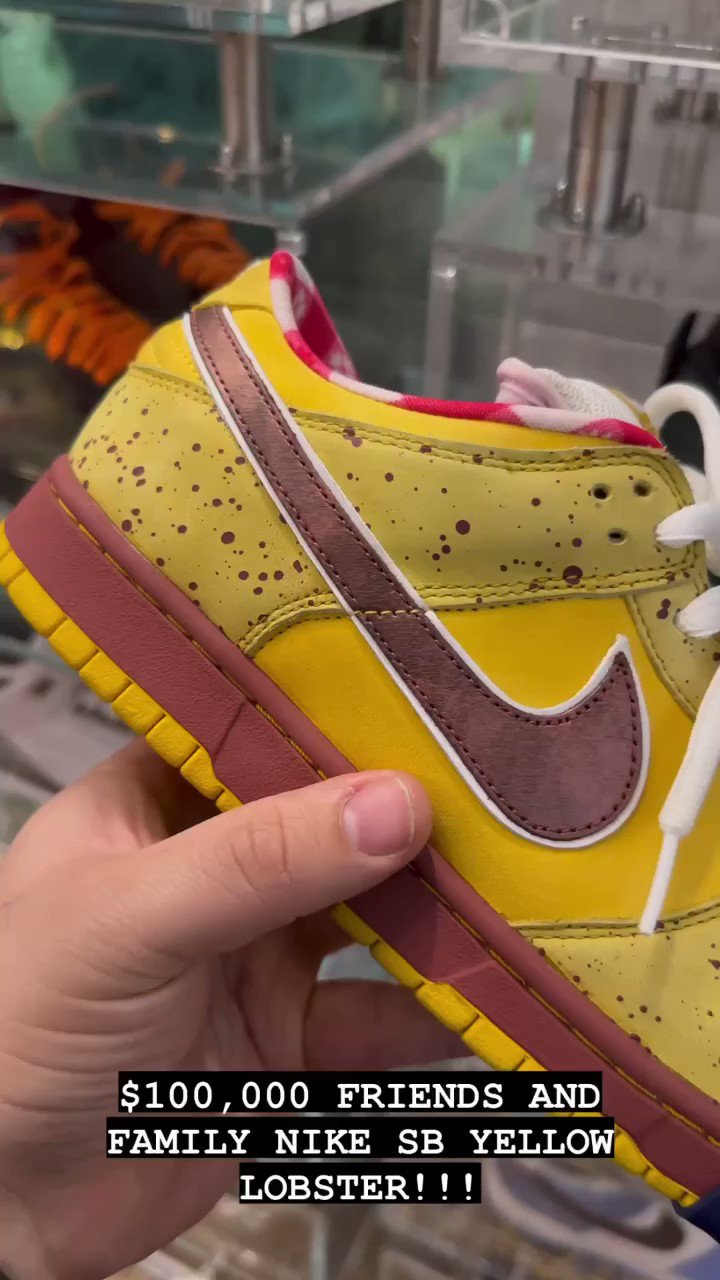 analogía Por milicia MasterChefIan on Twitter: "Y'all miss me? $100,000 Friends and Family Nike  SB Yellow Lobster!!! #Nike #concepts #yellowlobster #lobster #sb #skate  #skateboard #sneakers @flexinfab https://t.co/WQzRDz4AuP" / Twitter