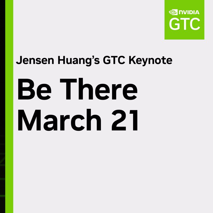 GTC 2023 Keynote with NVIDIA CEO Jensen Huang - March 21, 8am PDT