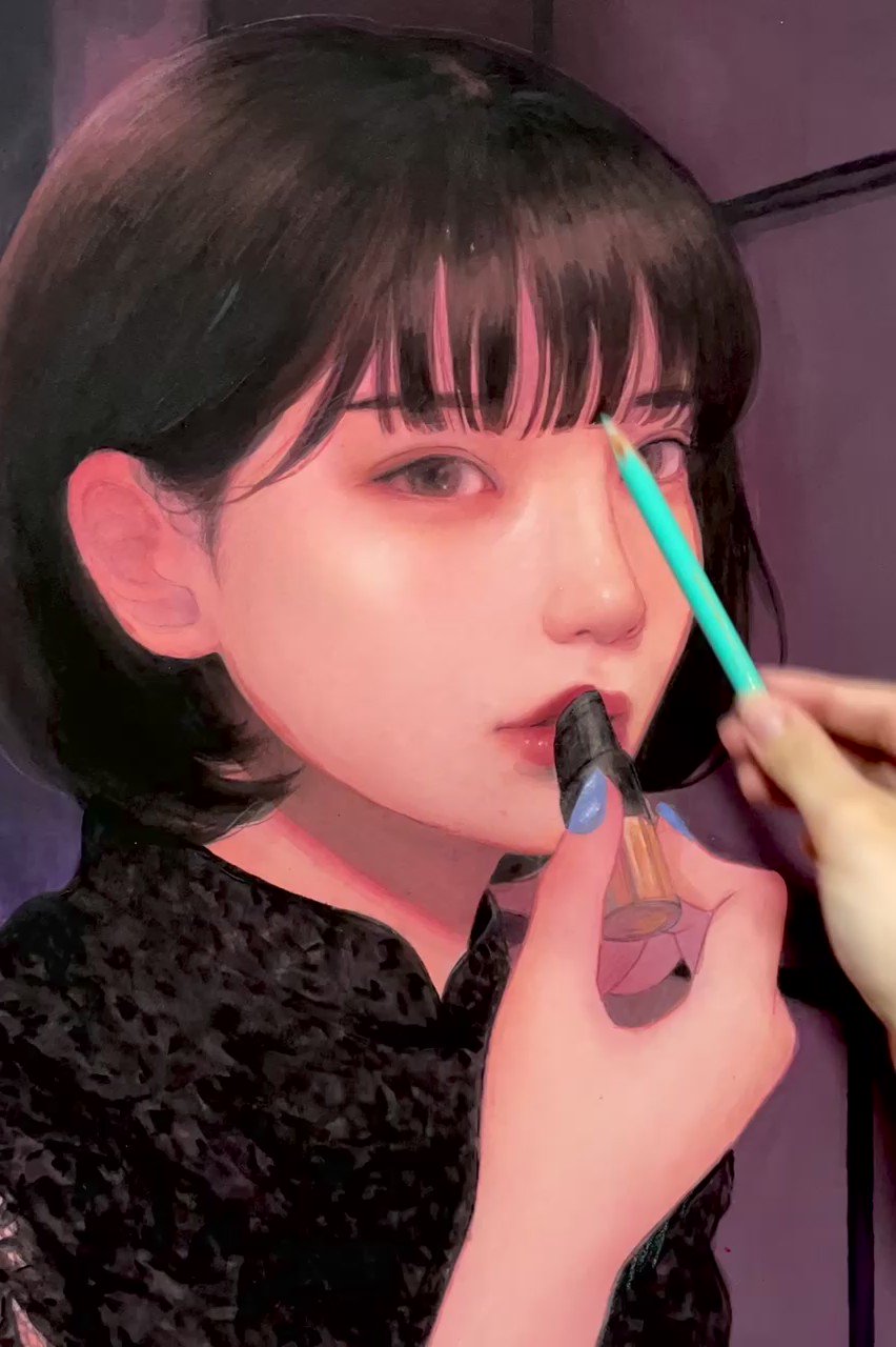 ☆お求めやすく価格改定☆ むらまつちひろ「eyes-Ⅰ」0号 絵画