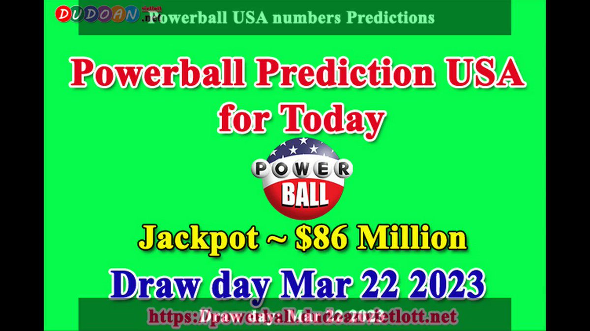 How to get Powerball USA numbers predictions on Wednesday 22-03-2023? Jackpot ~ $86 million -> https://t.co/aWG2GyY2f7 https://t.co/goAwxzWlKq