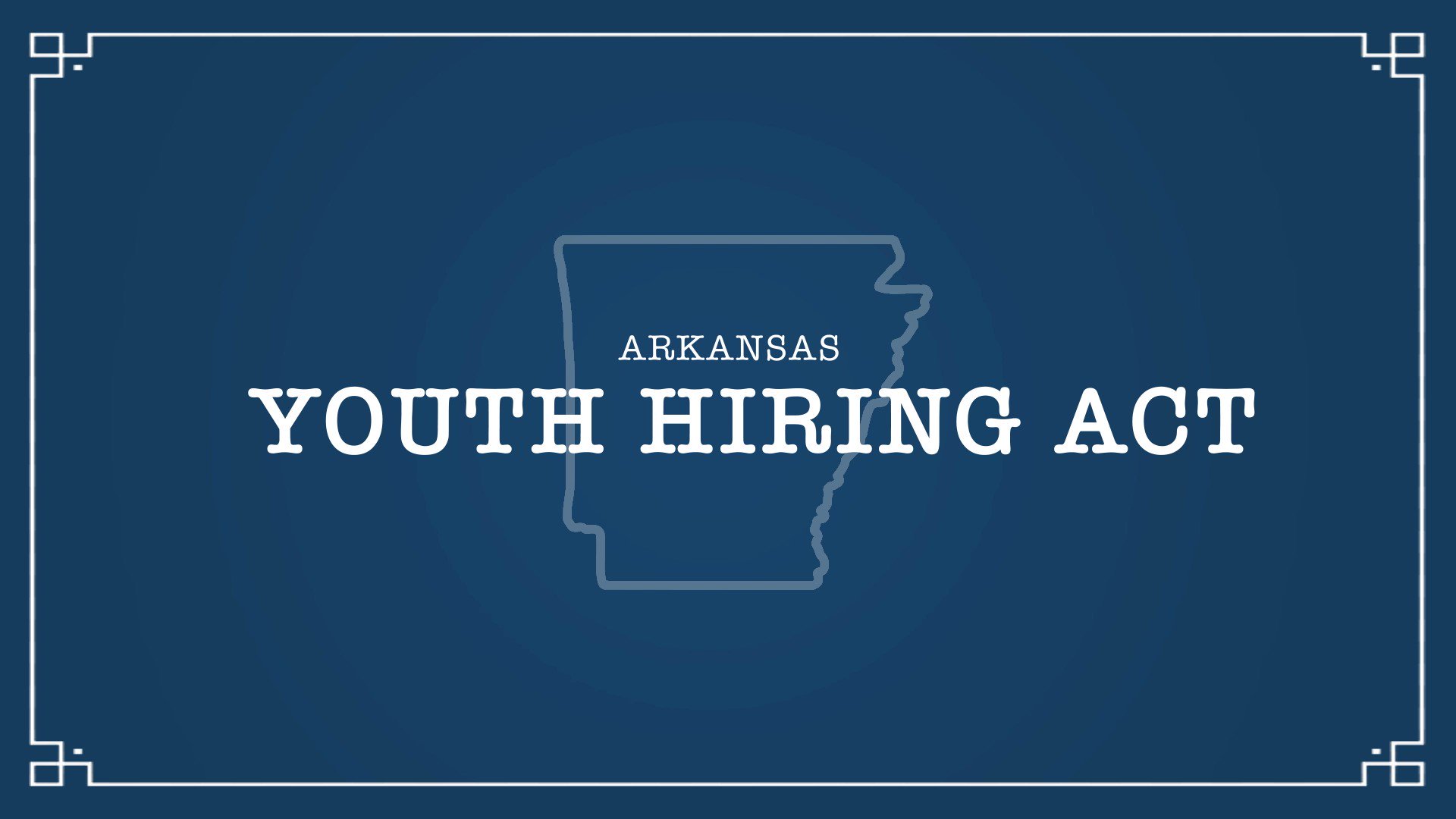 Sarah Huckabee Sanders on Twitter "Arkansas' Youth Hiring Act — get