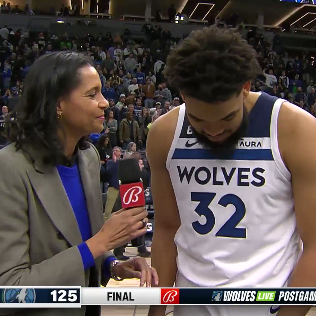 NBA on Twitter "KAT was hype in his postgame interview after hitting