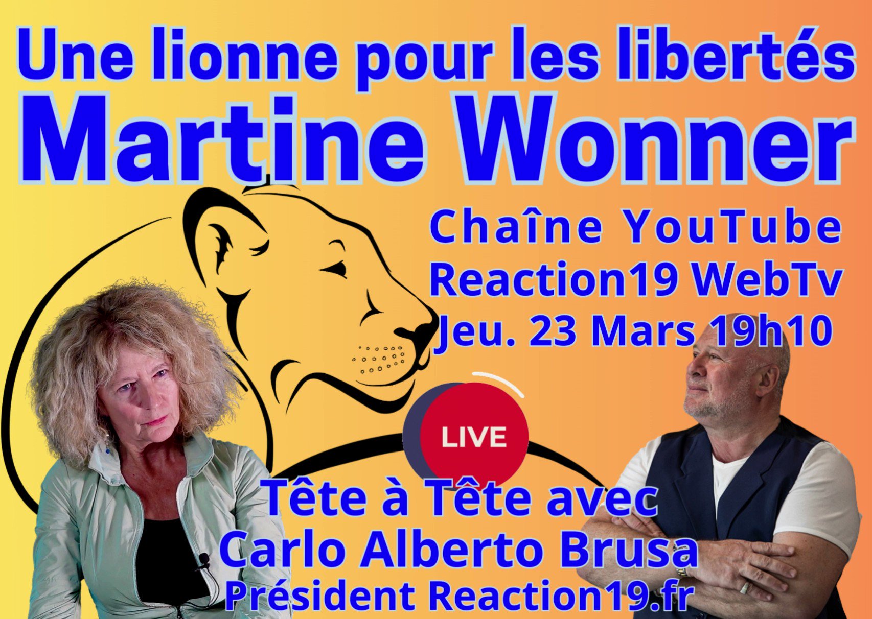 Reaction19.fr tmpx on Twitter "Une lionne pour les libertés