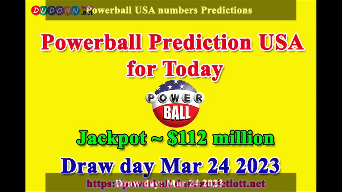 How to get Powerball USA numbers predictions on Saturday 24-03-2023? Jackpot ~ $112 million -> https://t.co/NQcbaWdTaW https://t.co/vsHfFcVa6b