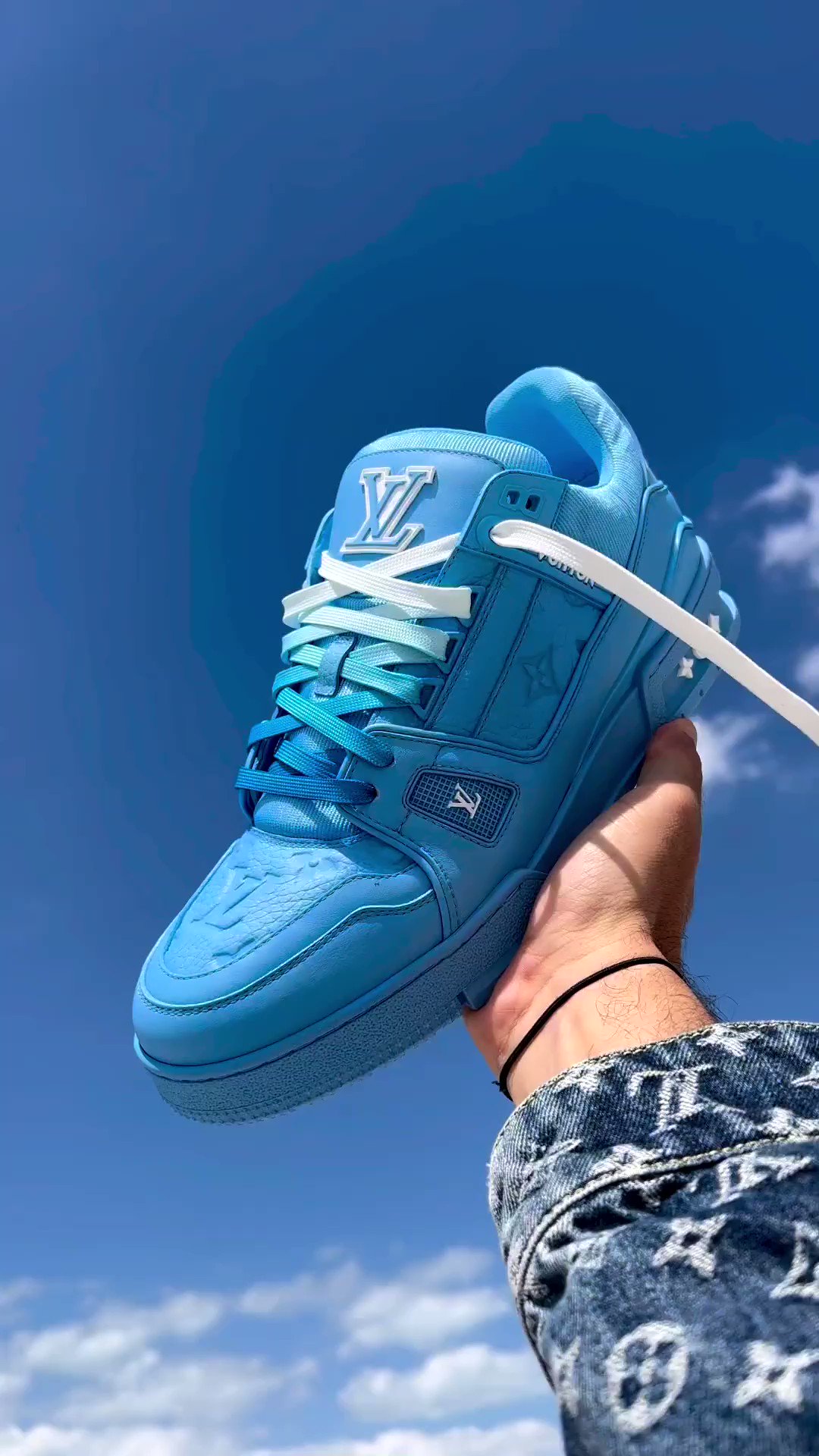 New Louis Vuitton Trainer University Blue by Virgil Abloh