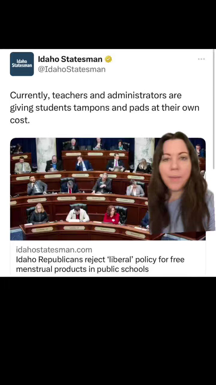 Randy‼️ on Twitter "Idaho didn't fucking "ban tampons". They voted