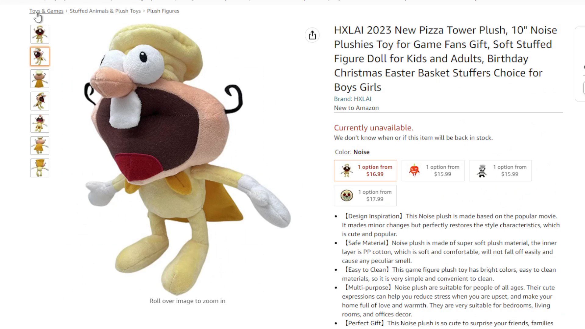 Pizza Tower - The Noise Plush