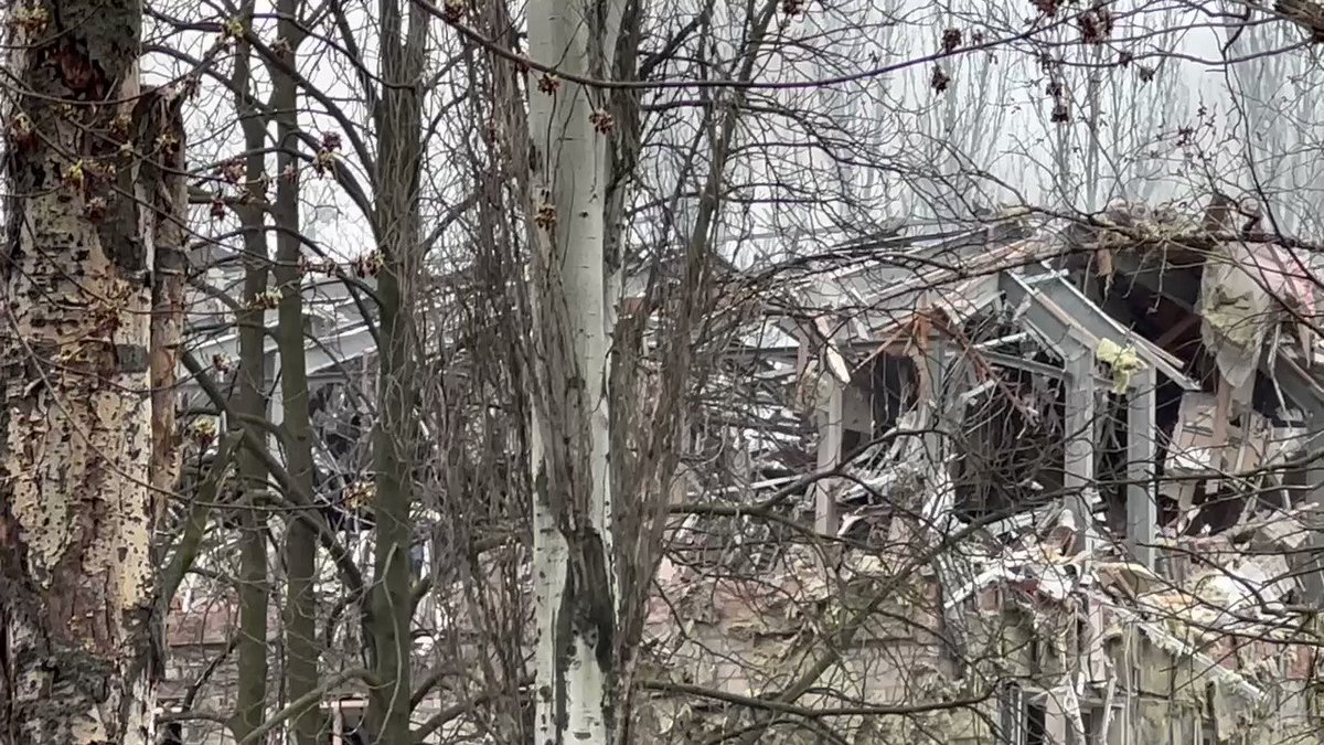 Обстрел калининского района донецка