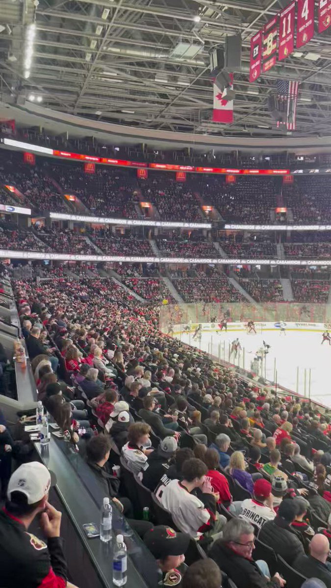 Claire Hanna on X: Some #Sens fans came very prepared for Chris
