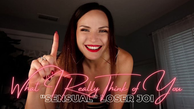 You know you're a sexual reject. No one finds you attractive or desirable. Your cock is inadequate, so