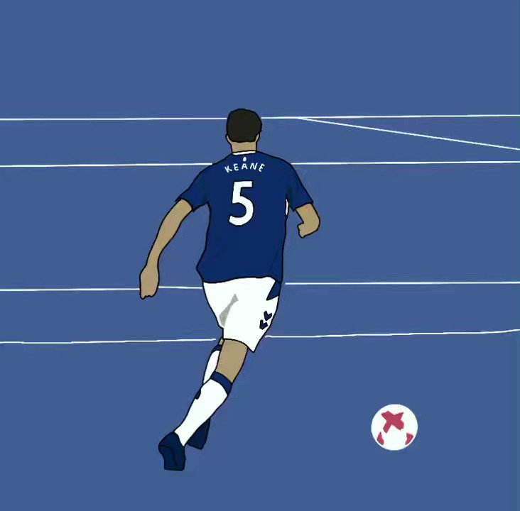 RT @ncillustration9: Michael Keane. Everton v Spurs #efc https://t.co/nkoD65hlPH