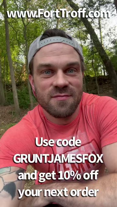 .@FortTroff is having free shipping from April 3rd through April 6th. AND if you use coupon code GRUNTJAMESFOX