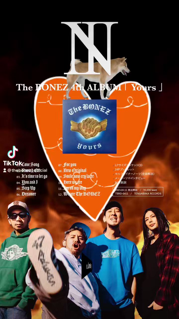 The Bonez「Yours」 限定生産 “Yours” アナログレコード販売開始】 | The BONEZ