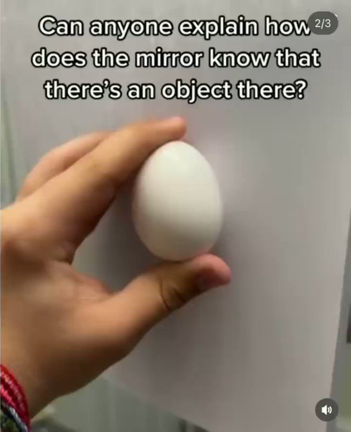 Pareekh jain on twitter how does the mirror know there is an object