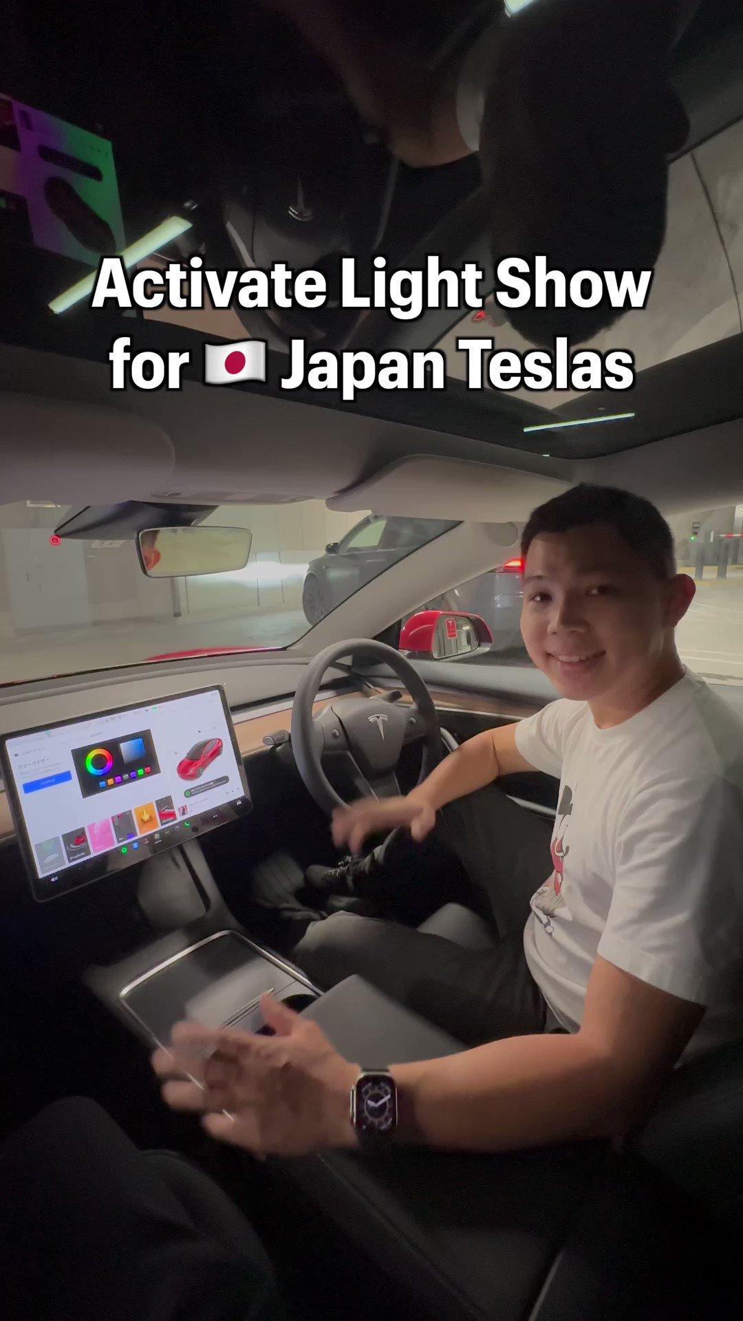 Daren Yoong on Twitter "How to Activate Light Show for 🇯🇵 Japan Teslas