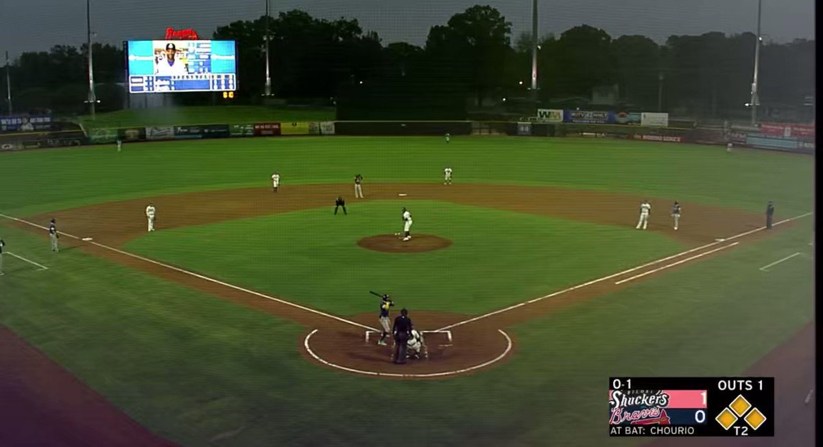 Curt Hogg on Twitter "Jackson Chourio’s second atbat as the top