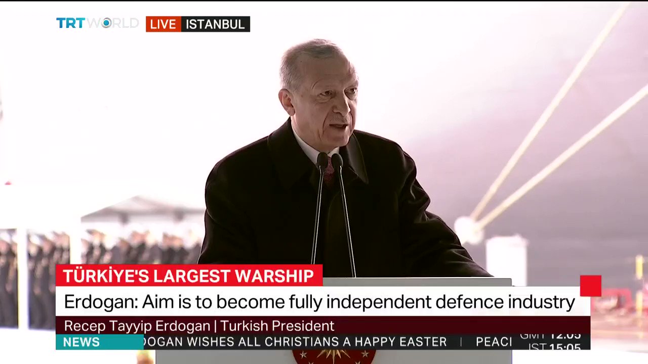 TRT World on Twitter: "President Erdogan during delivery ceremony of