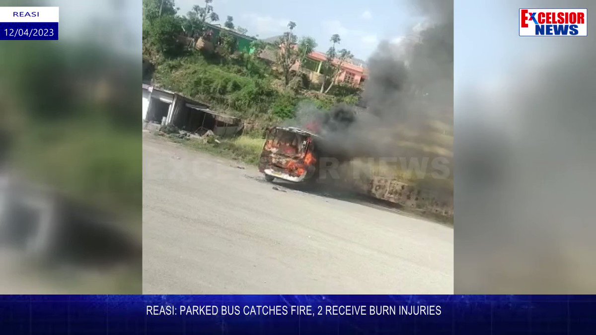 Reasi: Parked Bus Catches Fire, 2 Receive Burn Injuries
Watch Full Video On Youtube |
https://t.co/aqq8sFahbV https://t.co/4B2uqfQpx2