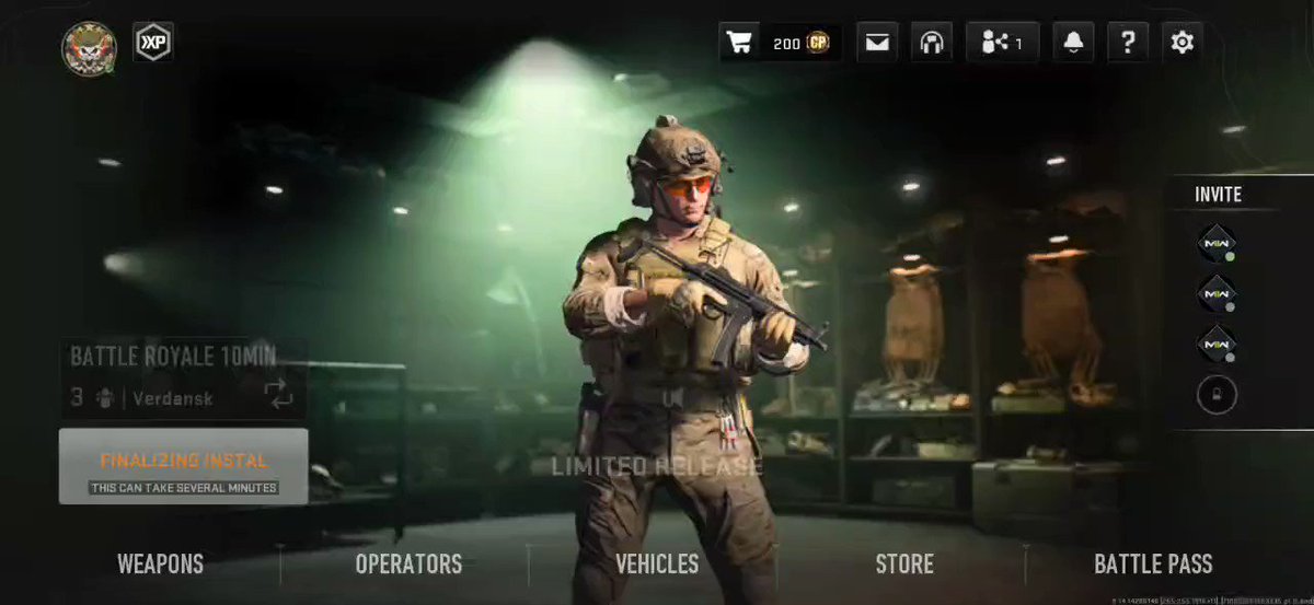 Warzone Mobile News on X: Call of Duty®: Warzone™ Mobile limited alpha is finally closed & it asks to update the app from App Store. 👀 / X