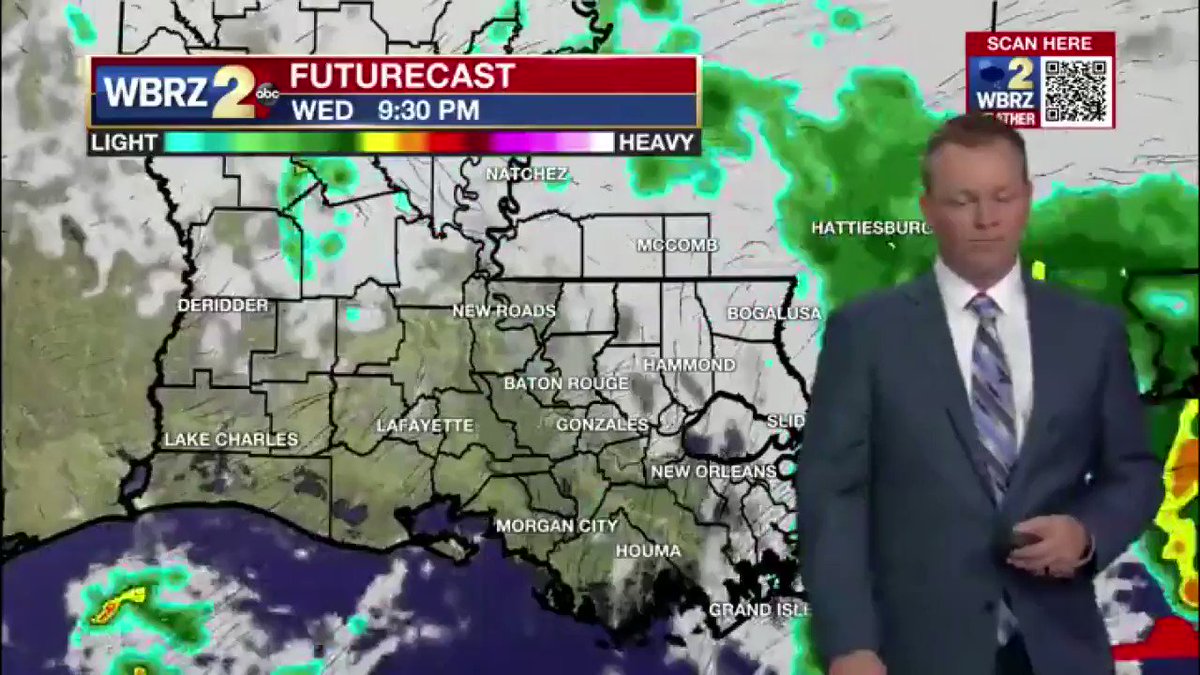 WBRZ News on Twitter "🌧 A little more wet weather is expected tonight