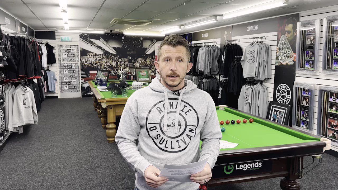 Ronnie O’Sullivan Shop on Twitter "And the winners are… Thank you all