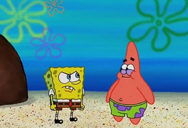 The Memes Archive on X: patrick and spongebob thinking reaction