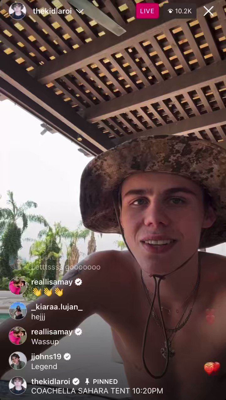The Kid LAROI Updates on Twitter "Laroi on Instagram live 🖖