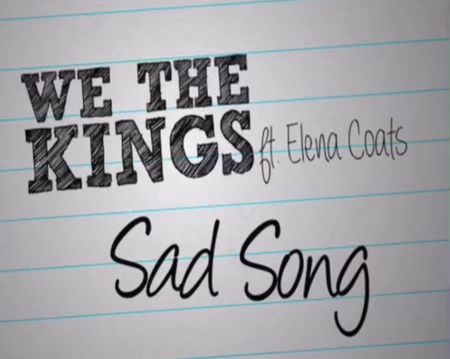 We the kings sad clearance song