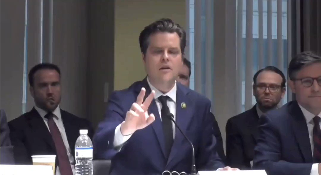 Booker 🎙 on Twitter "Matt Gaetz brings 40 seconds of Soros TRUTH