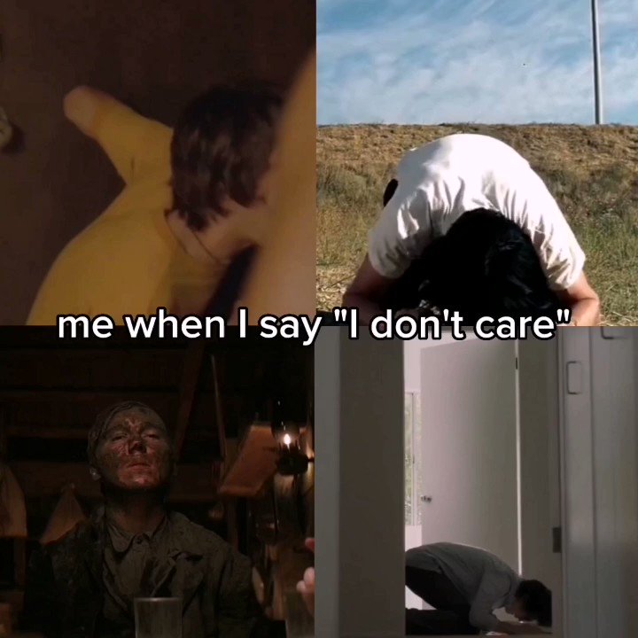 “me when i say i don’t care” paul dano in different movies / shows crying sobbing reaction video meme  https://t.co/bnB9r73dQE