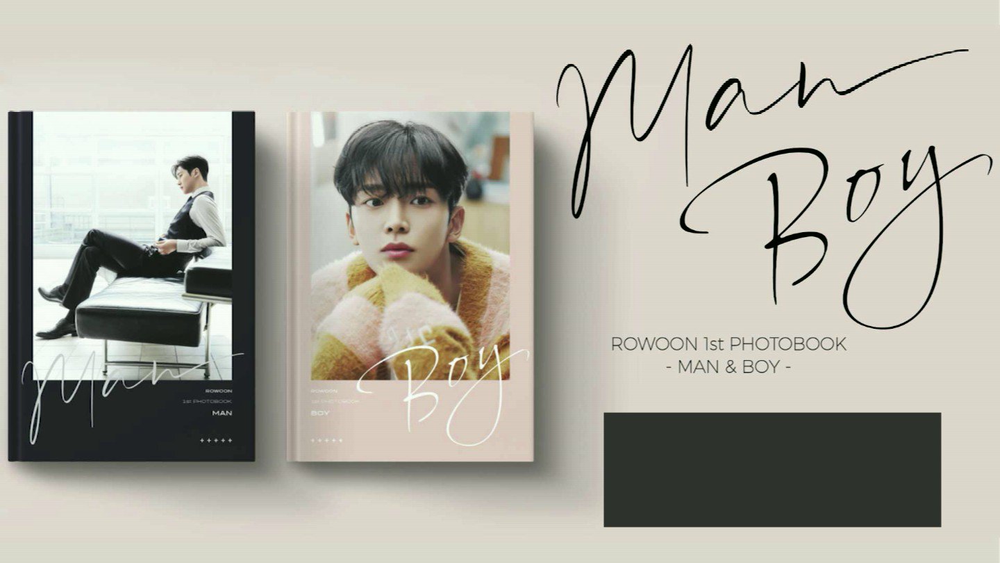 ロウン1st Photo Book man＆boy ロウン サイン ROWOON 写真集 Amazon