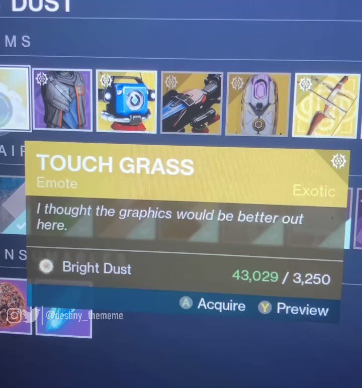 How to get the Touch Grass emote in Destiny 2