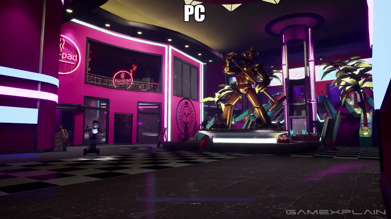 Five Nights at Freddy's: Security Breach Graphics Comparison (Switch vs. PC)