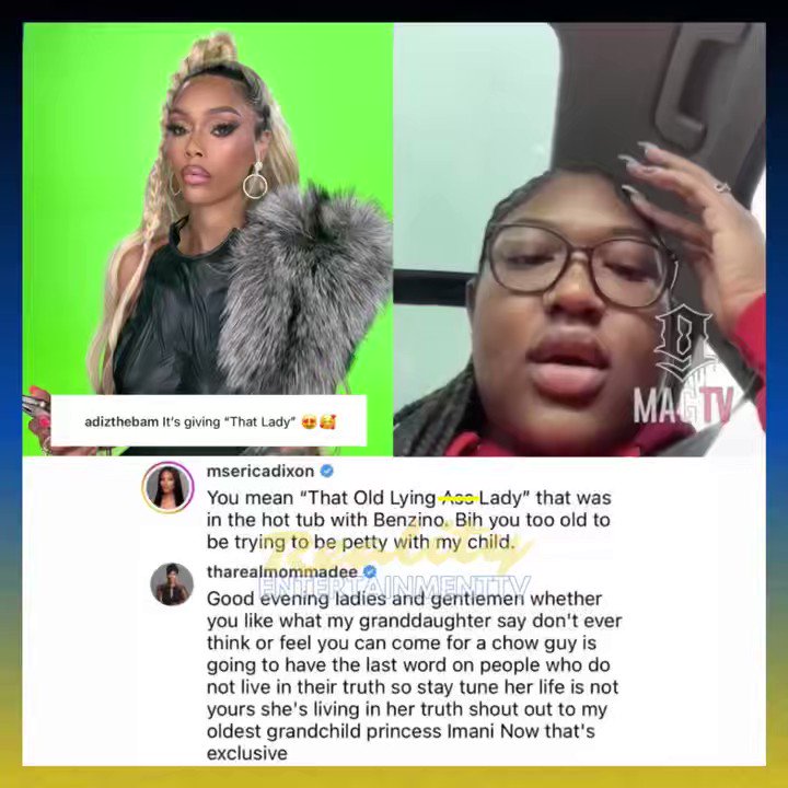 RealityEntertainmentTV on Twitter: "Adizia “Bambi” Benson posted a her photo with the caption