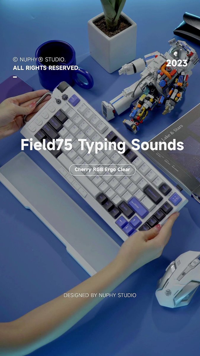NuPhy on Twitter: "Field75 (Cherry Ergo Clear) Typing Sound"
