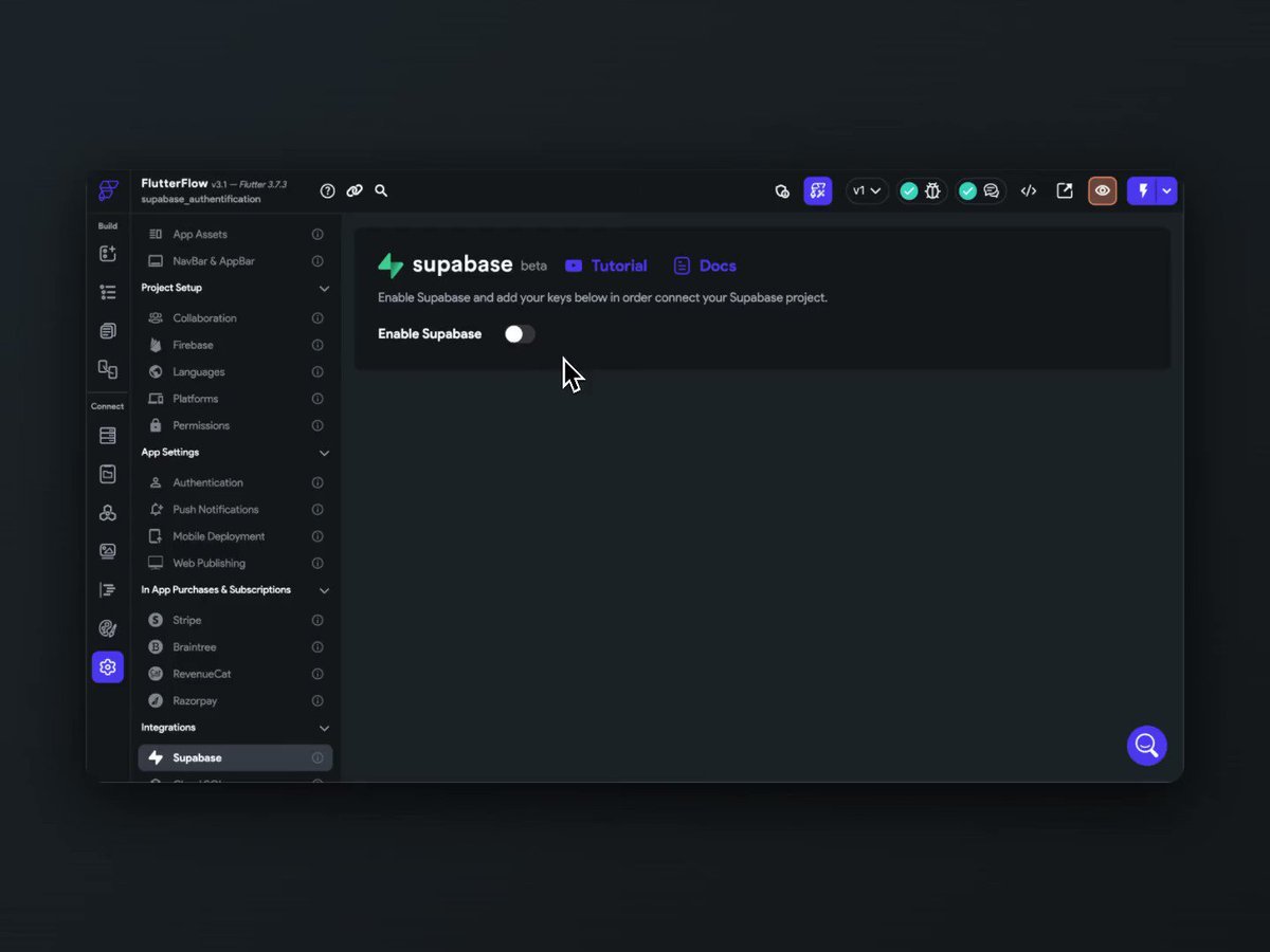 Flutterflow on twitter you asked and we answered supabase