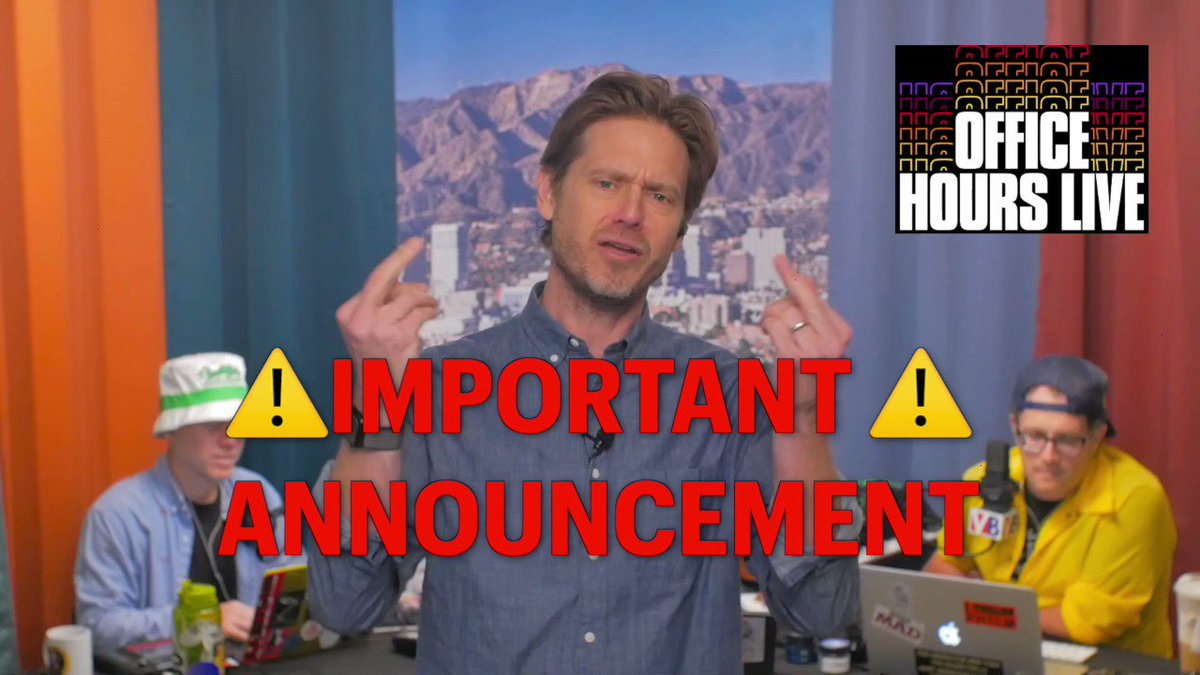 Office Hours Live with Tim Heidecker on Twitter "⚠️IMPORTANT