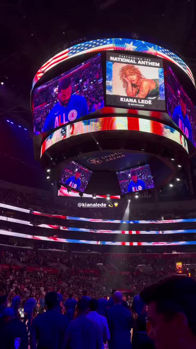 Kiana Ledé Updates on Twitter "Kiana singing the National Anthem at