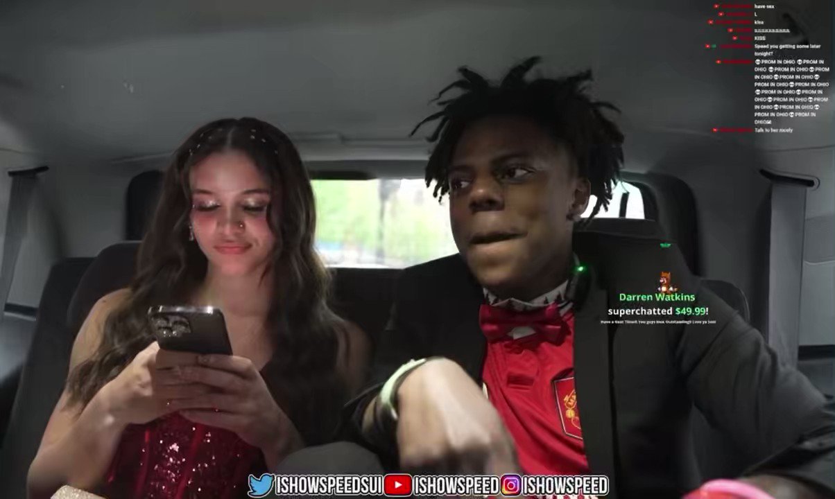 Speed went on a date❤️ . . . . @ishowspeedx0 @ishowspeedx0
