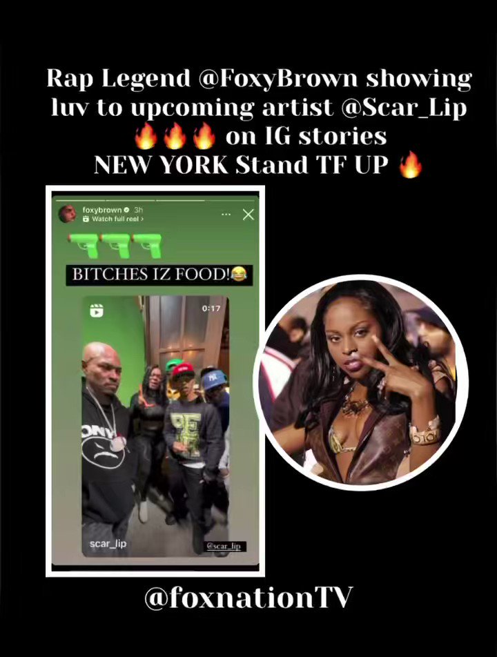 FoxnationTV on Twitter: "Rap legend Foxy Brown @FoxyBrown showing luv - How Tall Is Scar Lip? Rising Rap Star's Height Uncovered