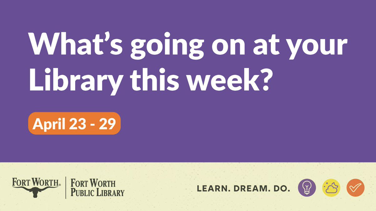 Fort Worth Public Library on Twitter "Celebrate NationalLibraryWeek