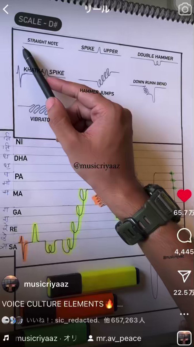 インド古典声楽の歌唱法を図にした動画…目が頭が音の理解を加速させてヤバい「こうやって訓練されていたのか」 Togetter [トゥギャッター]