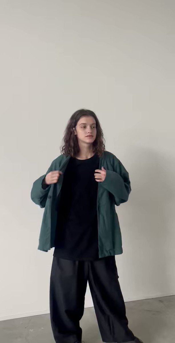 23SS VU ヴウ zigzag ballon shirt ワイドシャツ-