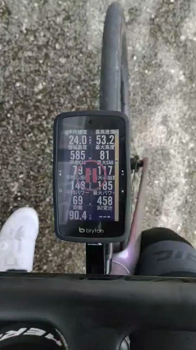 ￥4290税込【2点セット】ブライトン Rider750SE GPSサイコン+アウトマウント
