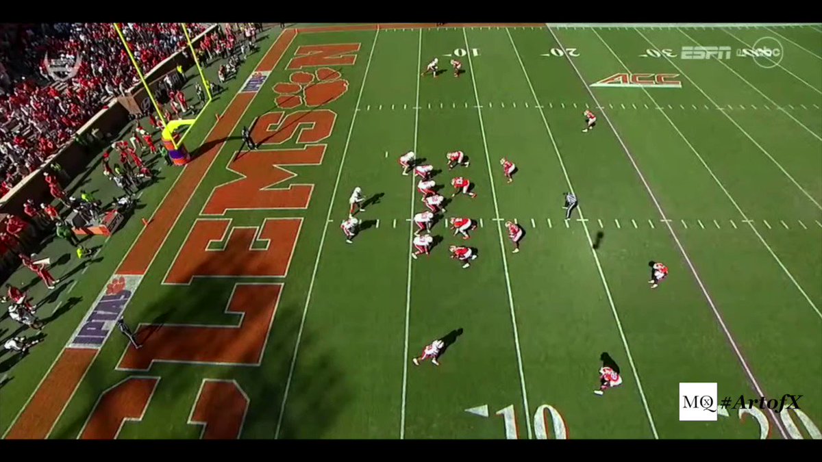 RT @The_Coach_A: Syracuse running Stretch Midline (Mouse) vs Clemson.

#ArtofX https://t.co/K6OZfPTH74