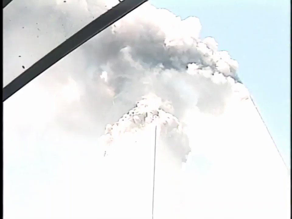 Southland Post on Twitter: "View of the collapsing south tower on 9-11..."